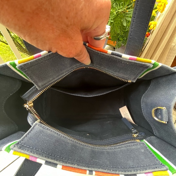 KATE SPADE KITT STRIPE SATCHEL - Picture 7 of 7